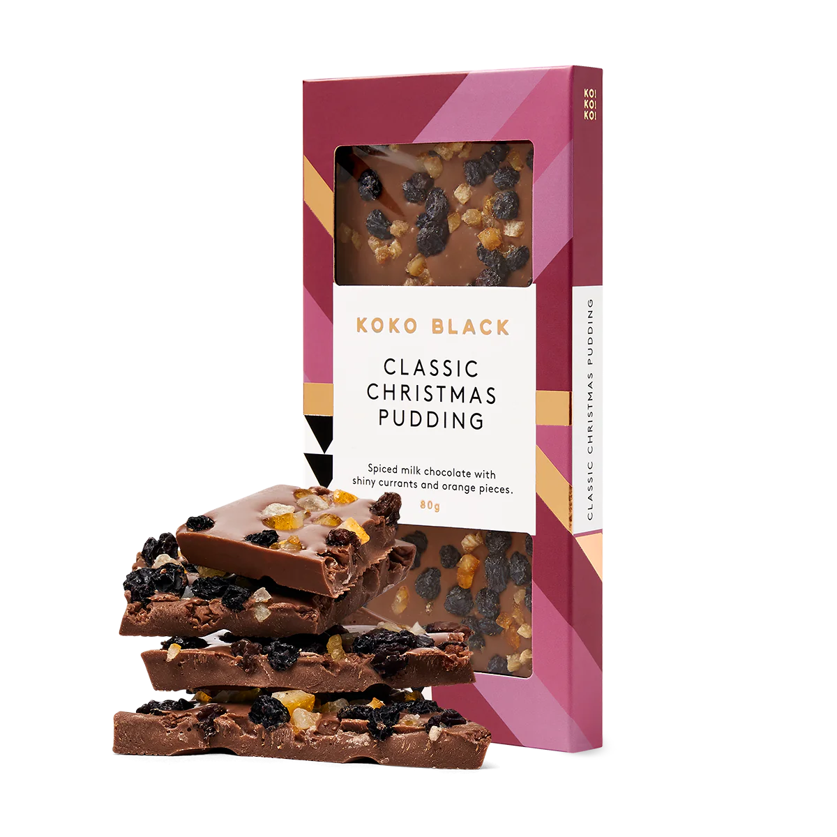 Classic Christmas Pudding Block - Milk Chocolate