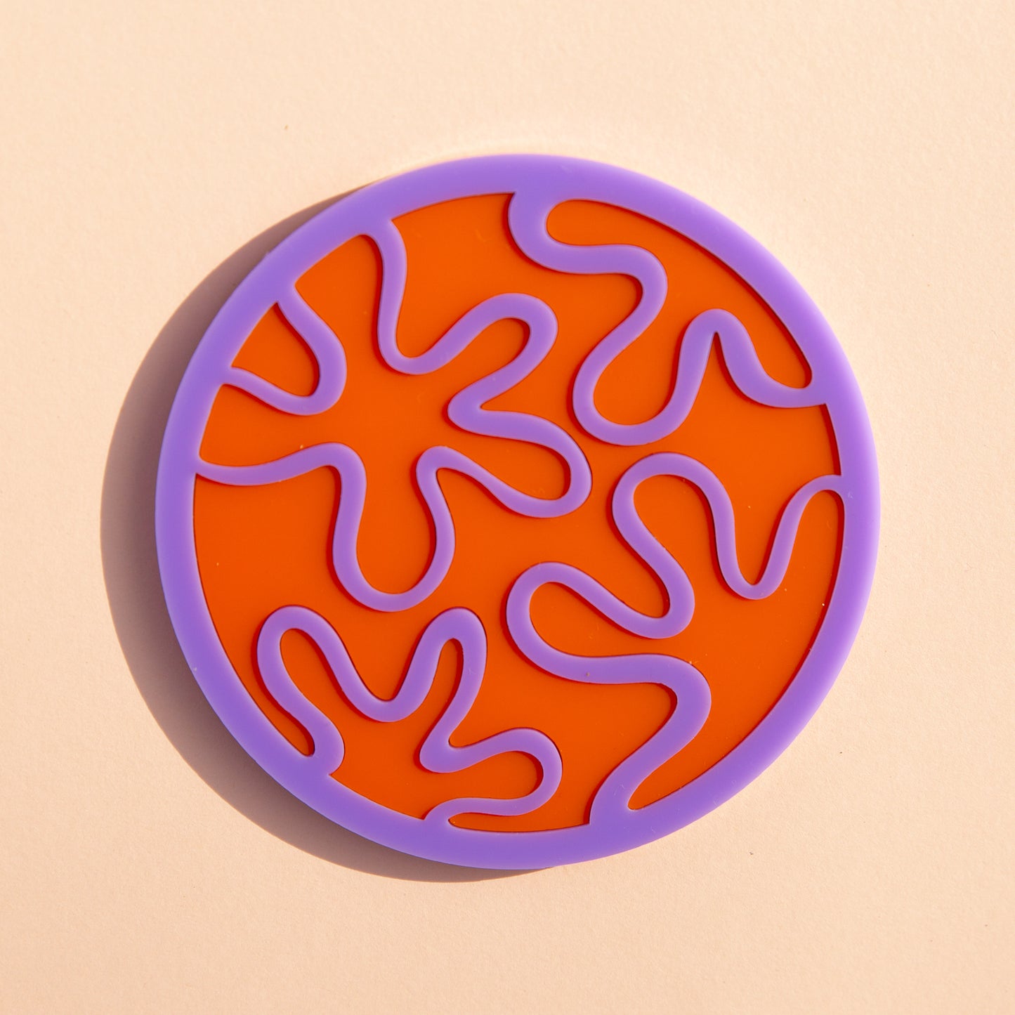 Starfish Coaster - Orange Lilac