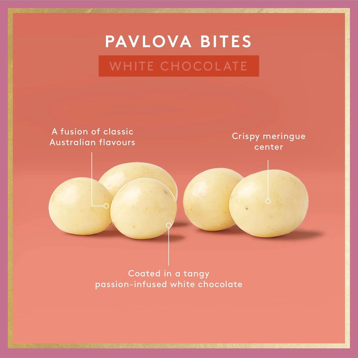 Pavlova Bites 170g - White Chocolate