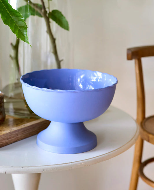 Vintage Table Fruit Bowl - Cobalt