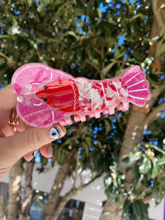 Lobster Hair Claw Clip - Pink