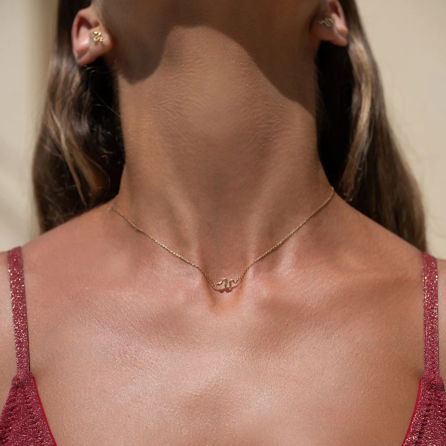 Serpent Gold Necklace