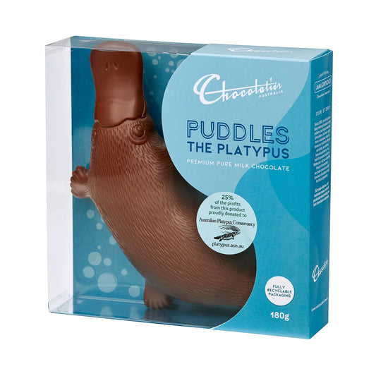 Chocolatier Australia Puddles the Platypus in Milk Chocolate - 180g