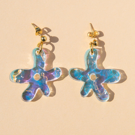 Yuki Earrings - Rainbow/Gold