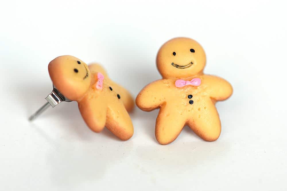 Gingerbread Stud Earrings