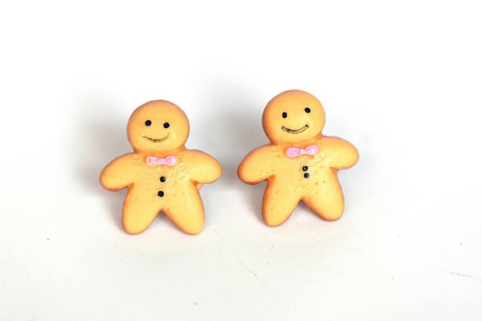 Gingerbread Stud Earrings