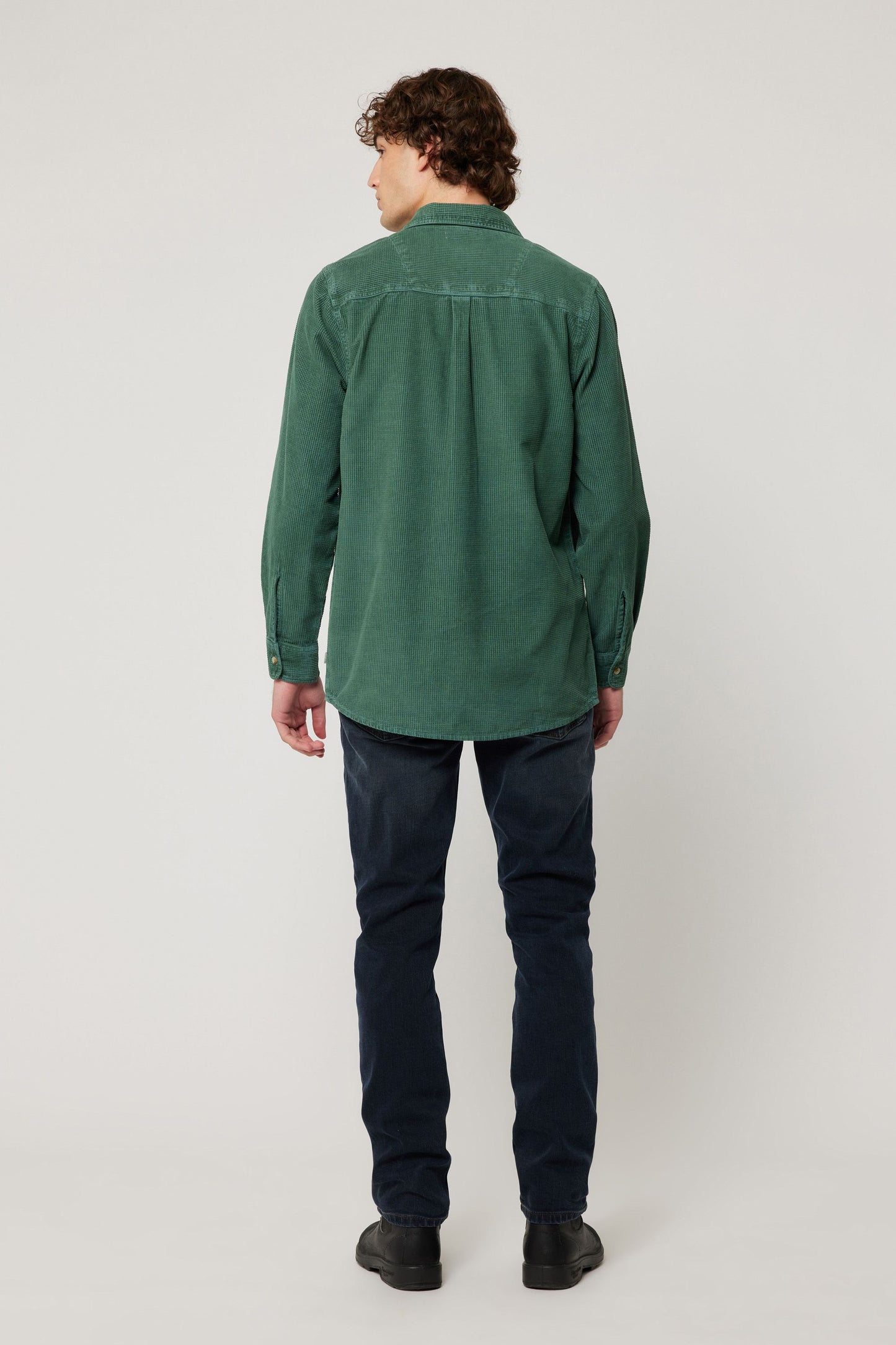 Waffle Cord Shirt - Trade Green