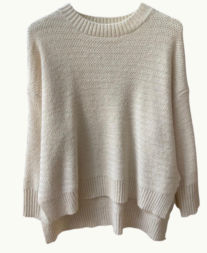 Sam Knitted Jumper  - Cream