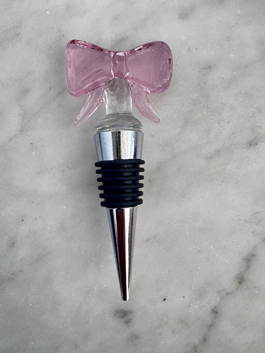 Bow Glass Bottle Stopper
