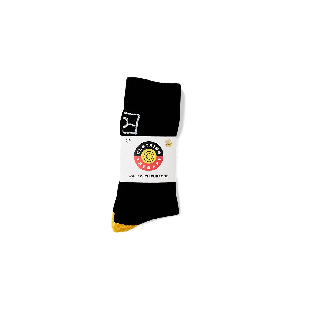 Flag Socks - Black