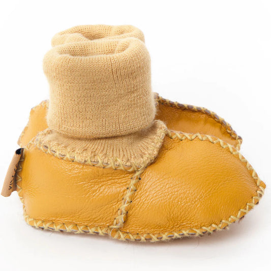 Yellow Baby Booties