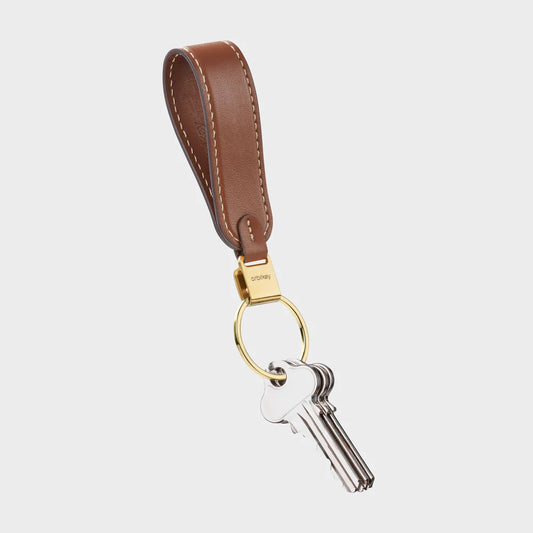 Loop Keychain - Caramel Leather