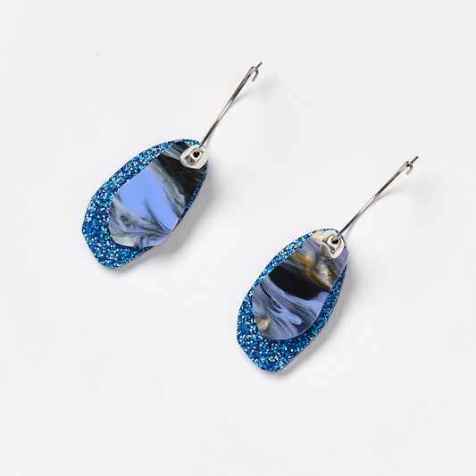 Pebble Earrings - Bluebird