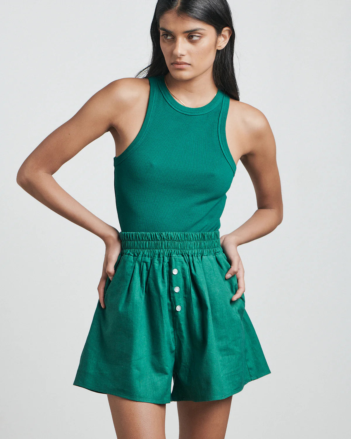 The Singlet - Palm Leaf Green