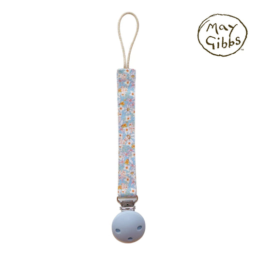 May Gibbs Dummy Clip - Soft Blue