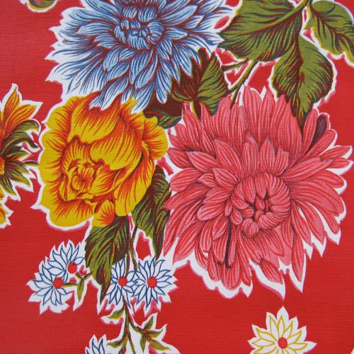 Tablecloth 120cm x 250cm - Mums Red