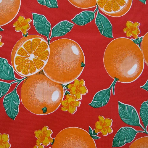 Tablecloth 120cm x 120cm - Oranges Red