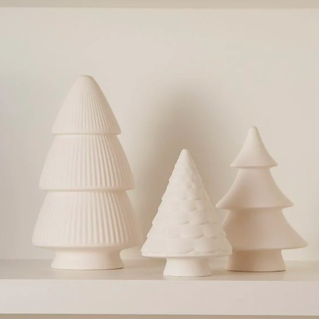 Christmas Tree 18cm – Shelf Ornament White