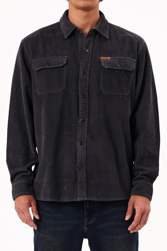 Trailer Fat Cord Shirt - Black