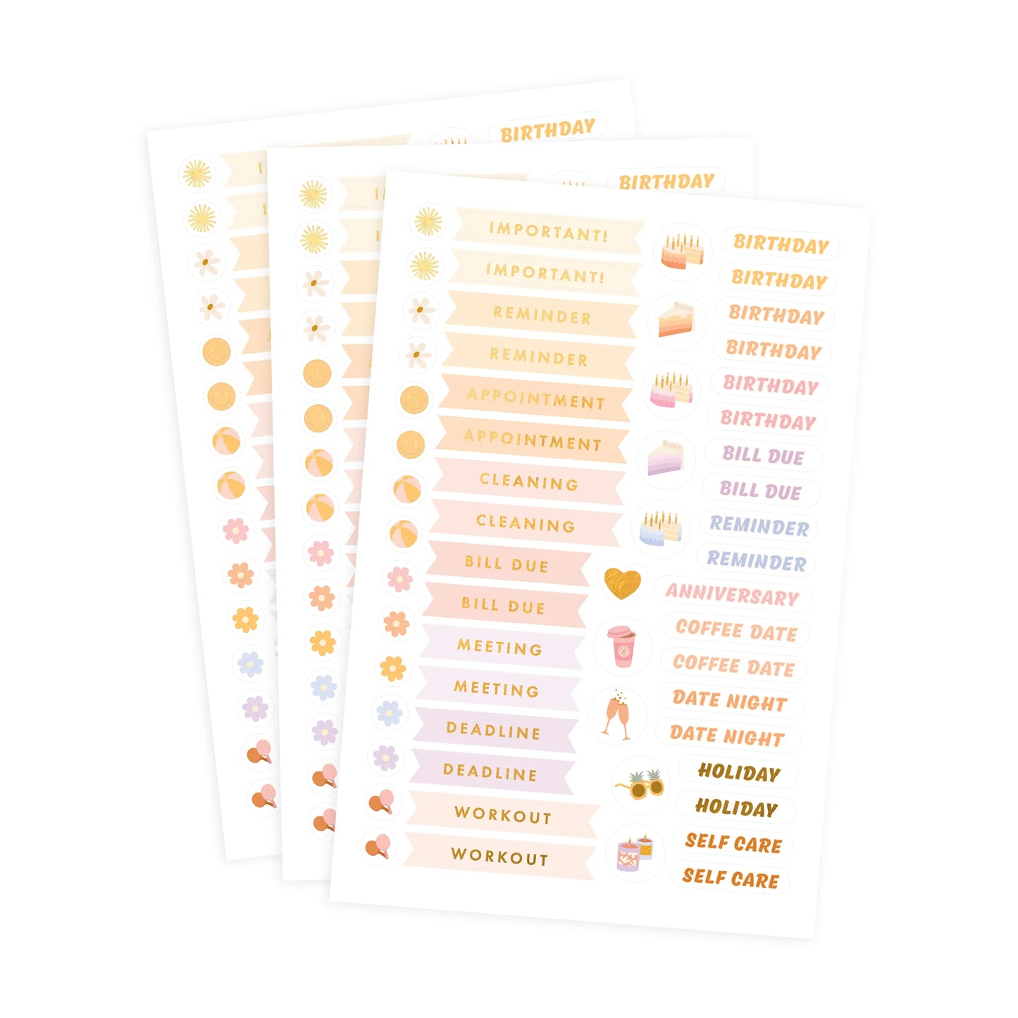 Planner Sticker Sheet Pack