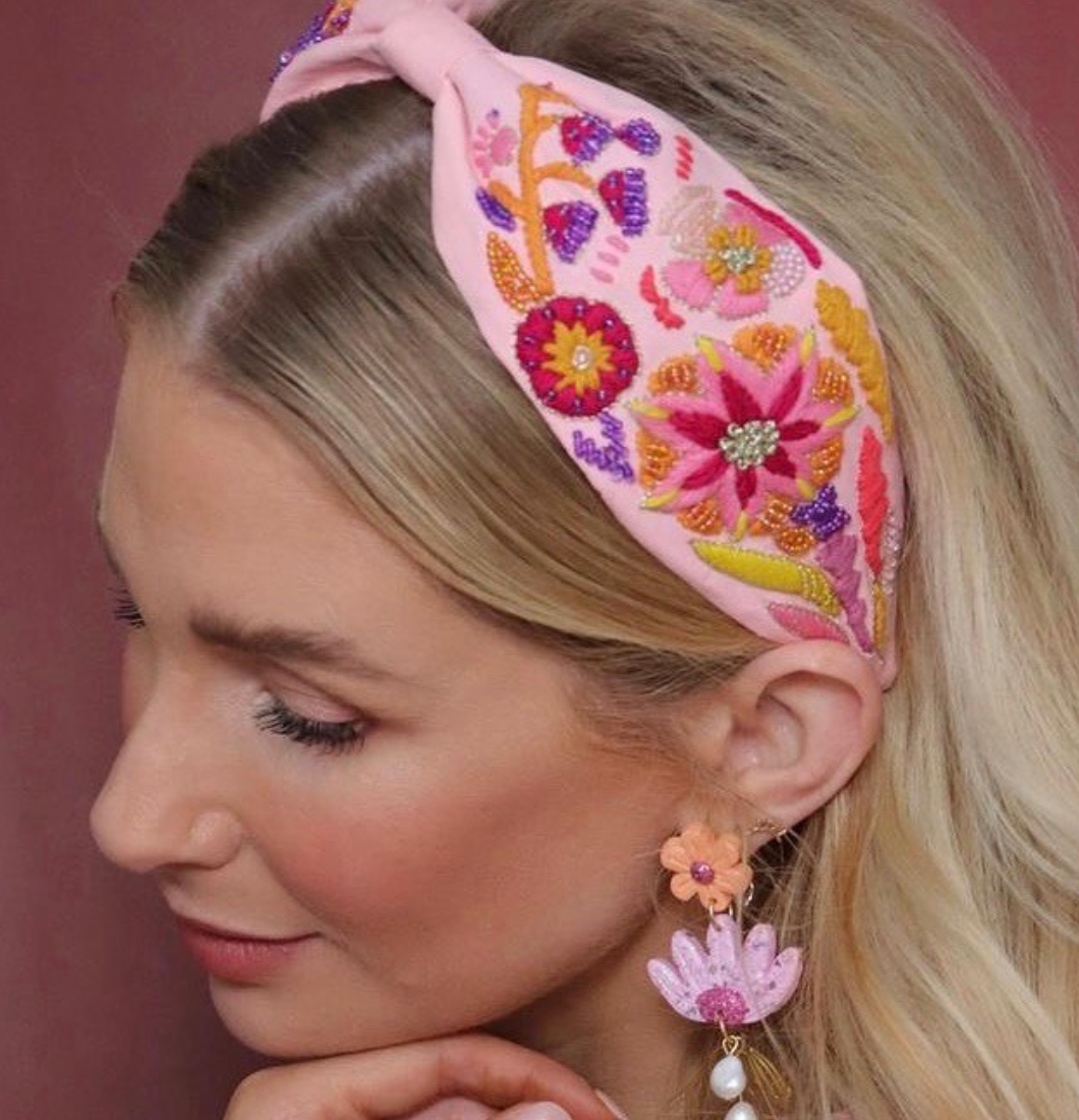 Peach Flower Headband