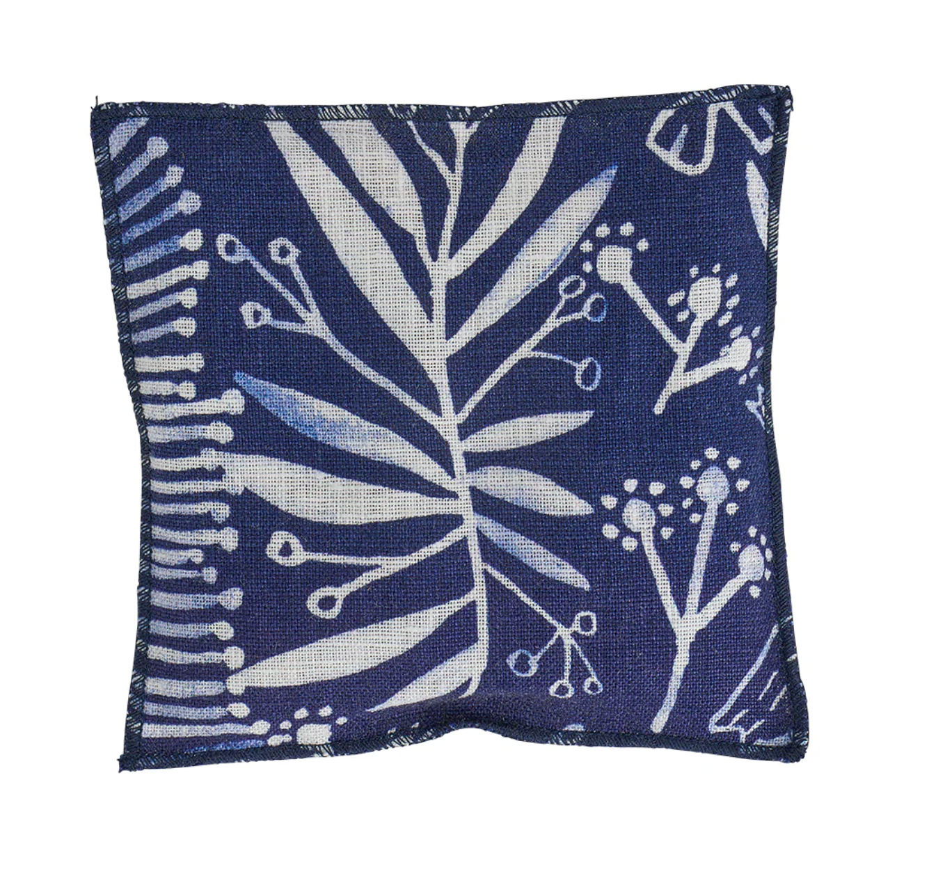 Linen Drawer Sachet in Navy Natives
