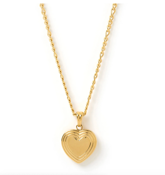 Heart Gold Locket Necklace