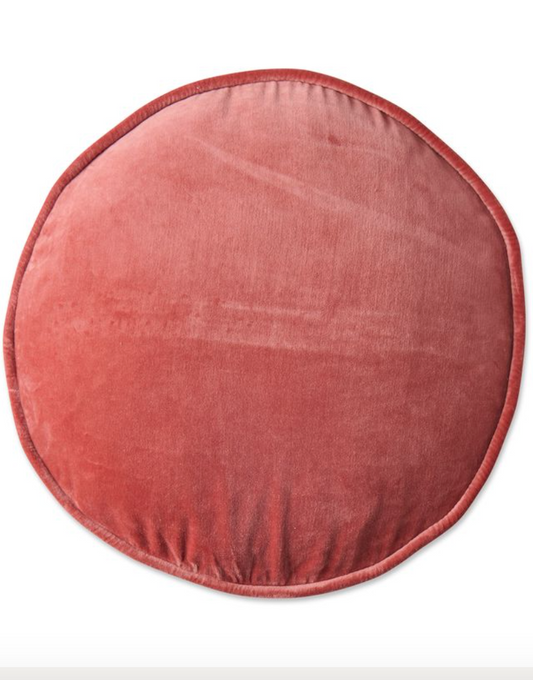 Peach Pie Velvet Pea Cushion