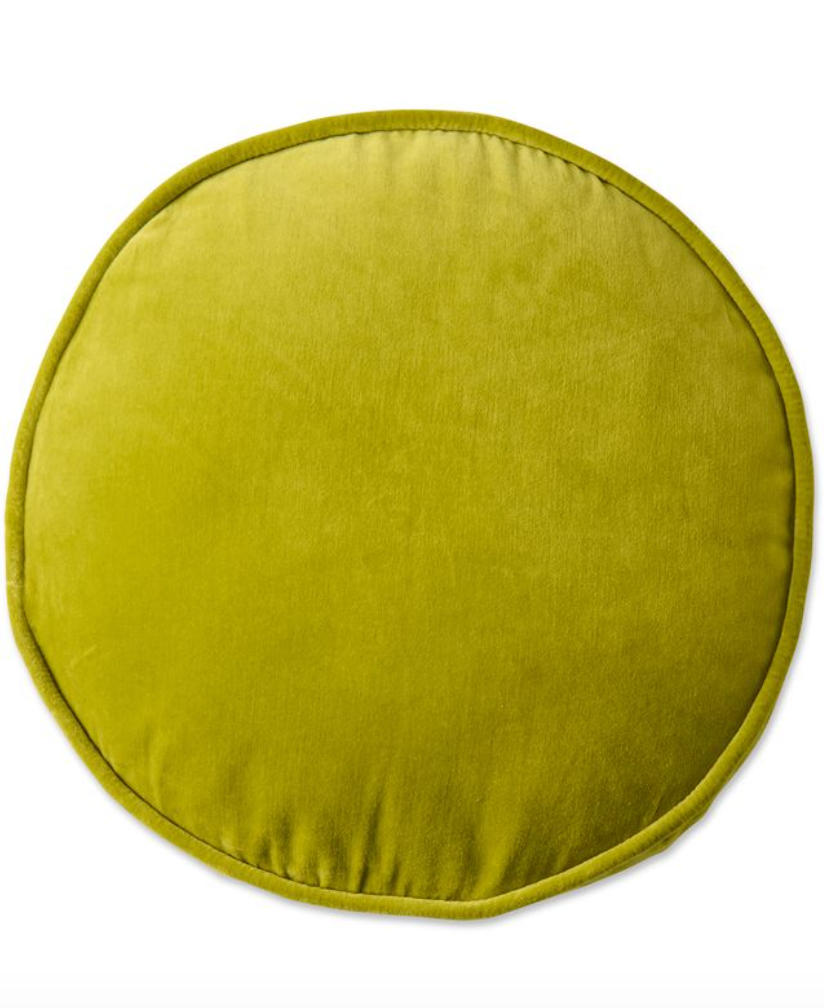 Pear Velvet Pea Cushion