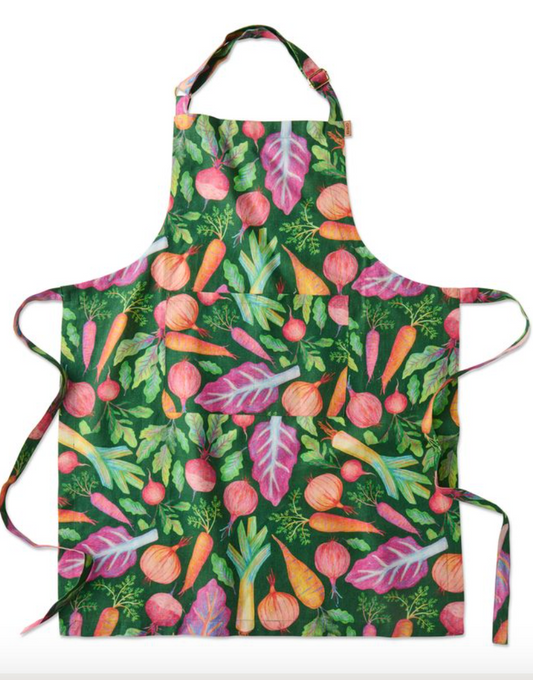 Veggie Soup Linen Apron