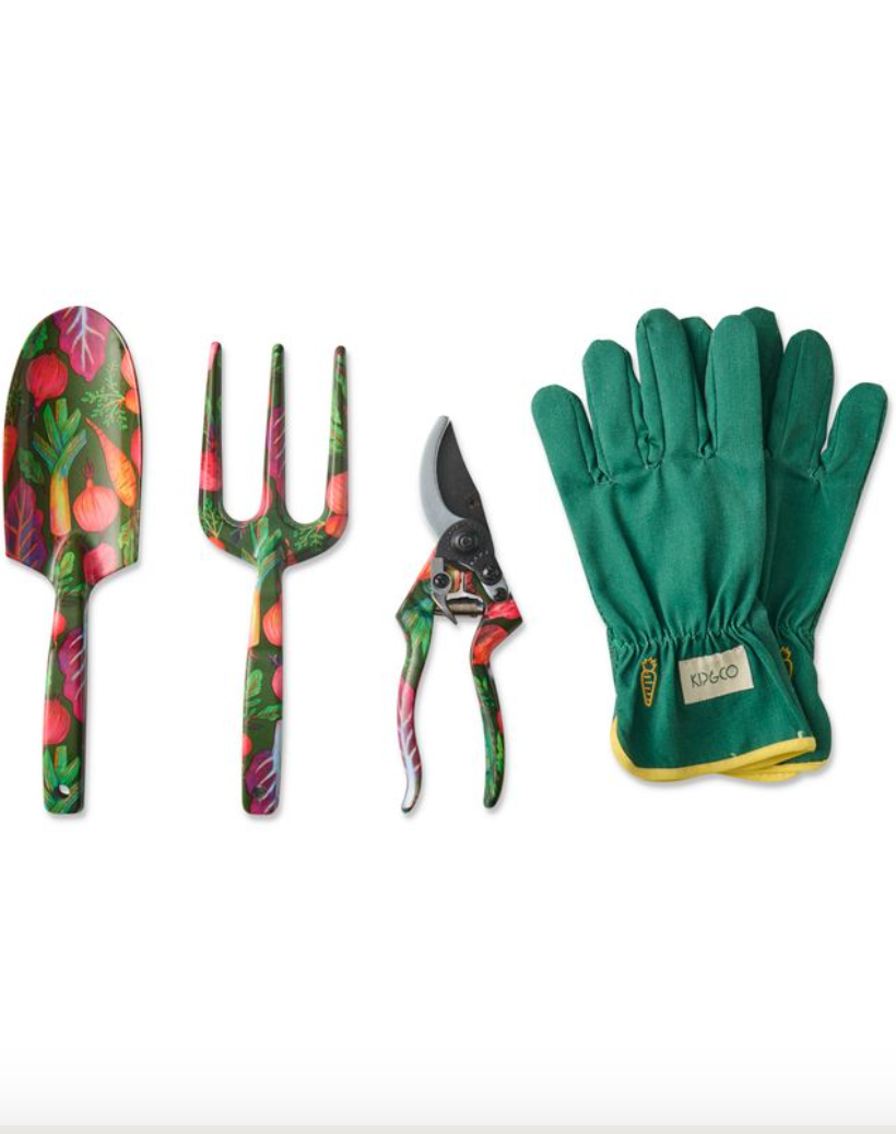 Veggie Soup Garden Tools and Gloves Set