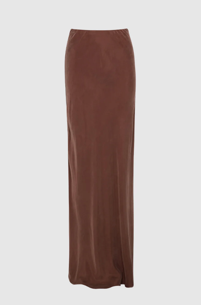 Rheia Maxi Skirt - Chocolate