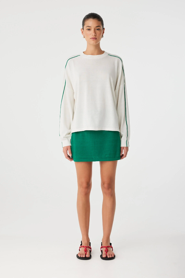 Pippa Mini Skirt - Palm Green