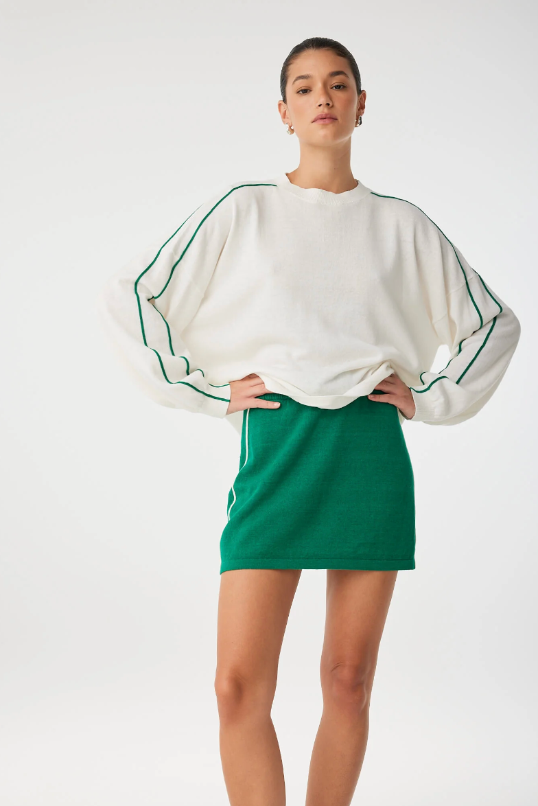 Pippa Mini Skirt - Palm Green