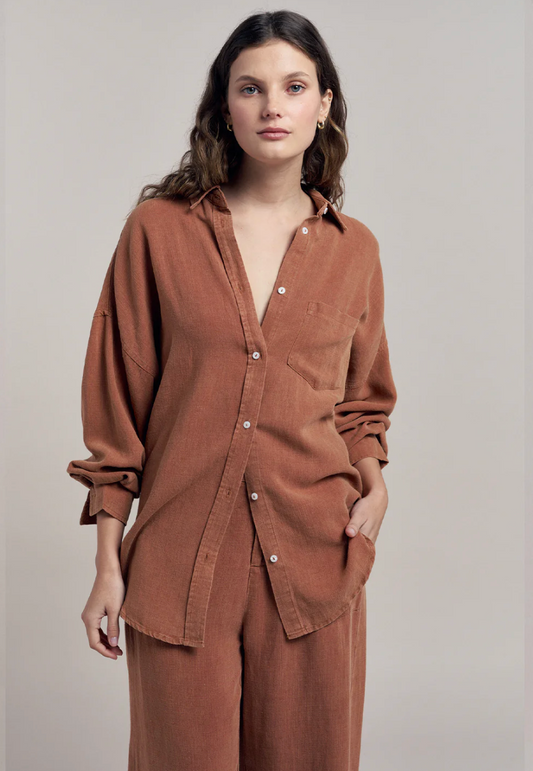 Billie Shirt - Terracotta