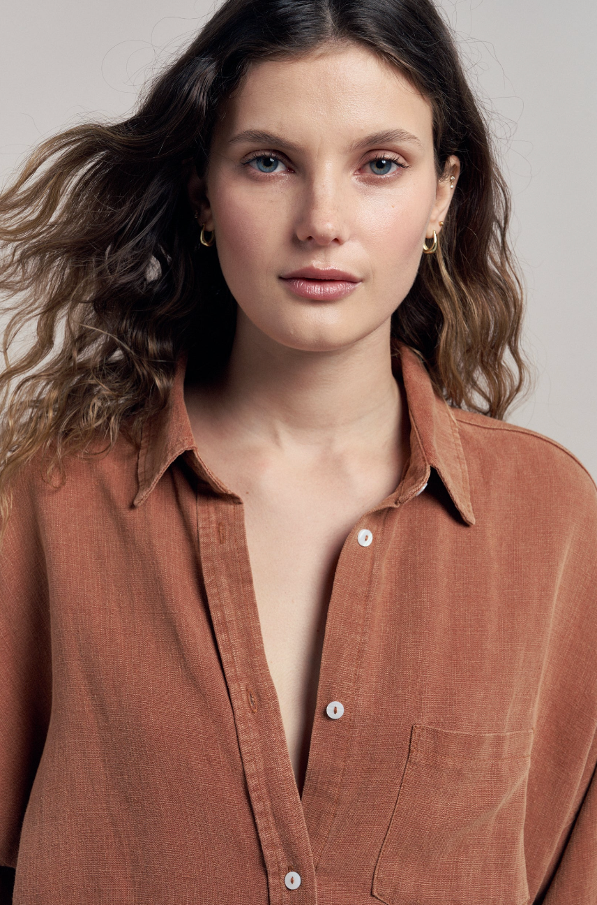 Billie Shirt - Terracotta