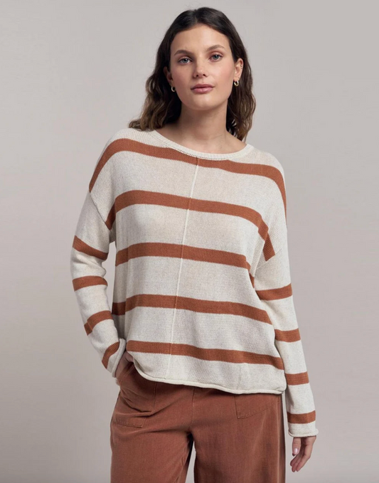 Ivy Top - Rust Stripe