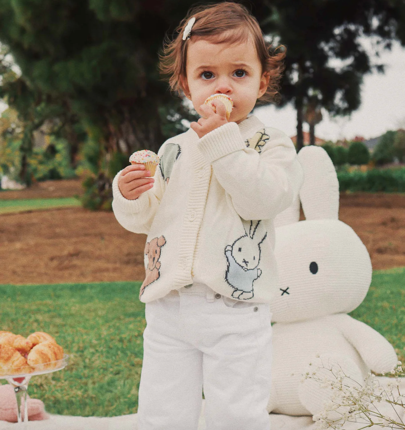 Miffy Knit Cardigan - Pristine
