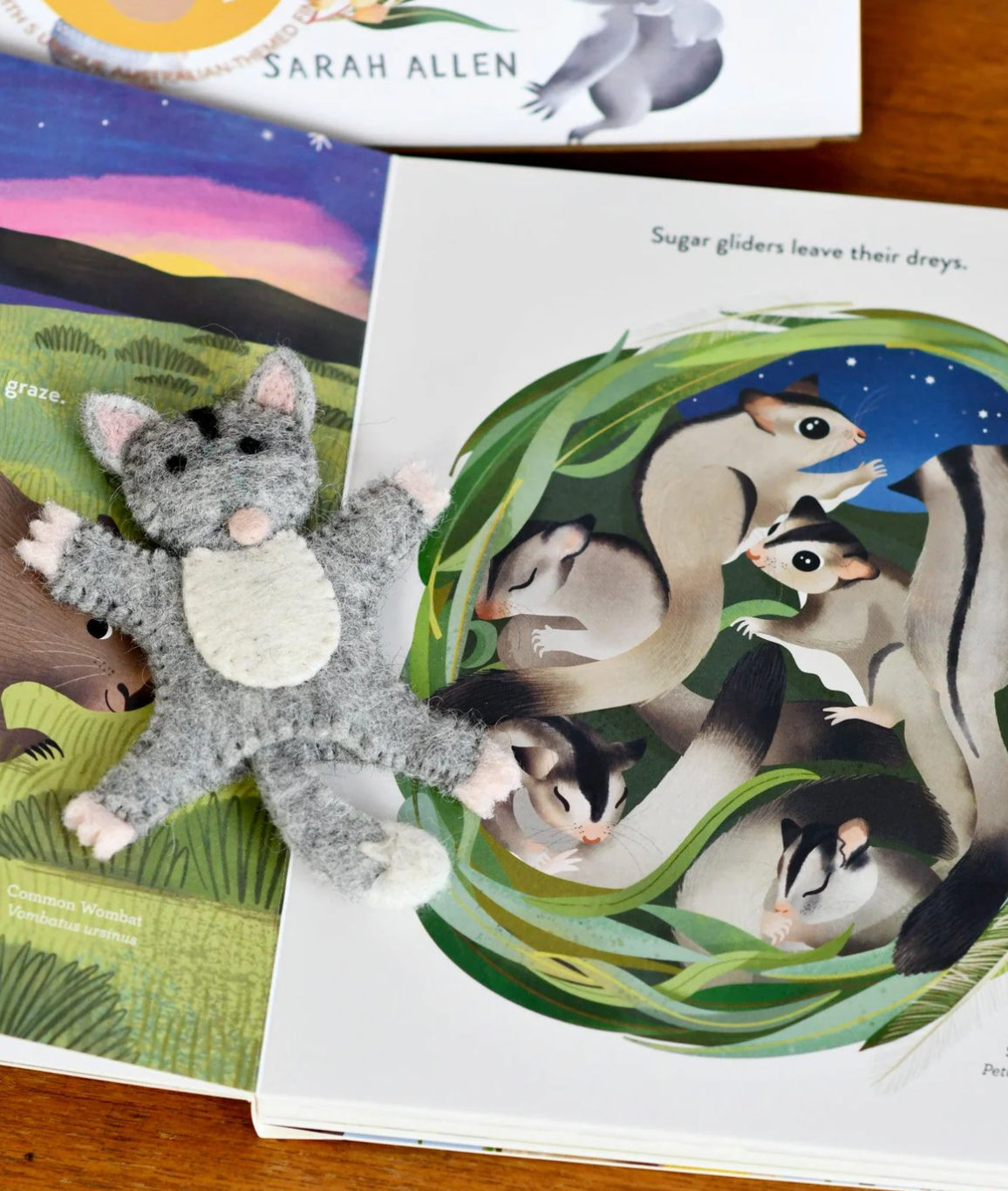 Jumping Joeys Finger Puppets & Book Set - By Sarah Allen