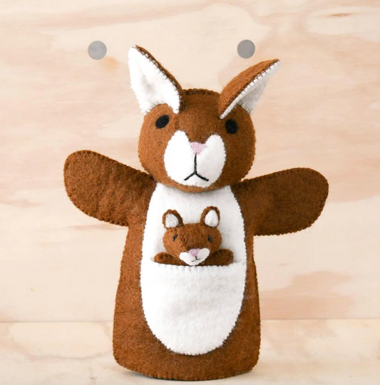 Hand Puppet - Kangaroo & Joey