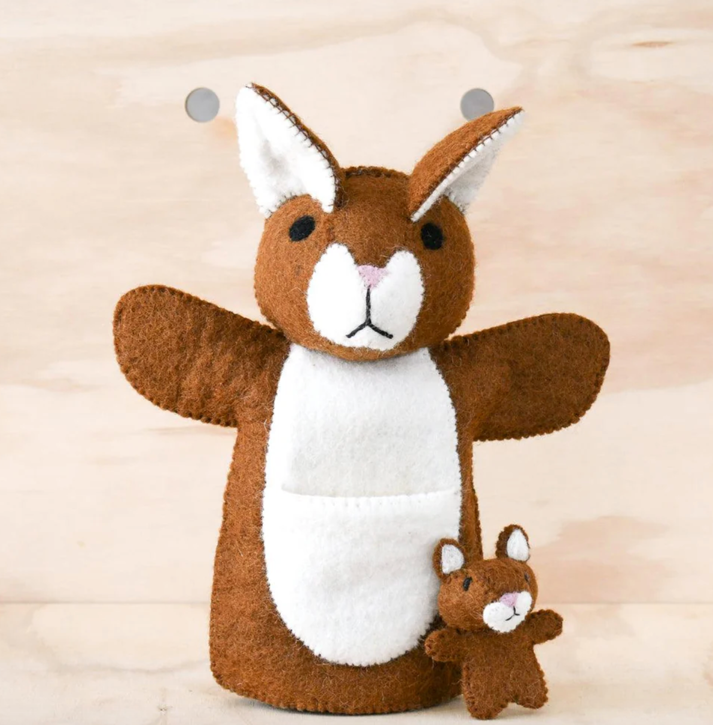 Hand Puppet - Kangaroo & Joey
