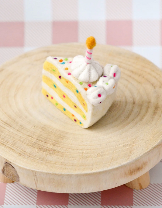 Felt Confetti Cake Slice