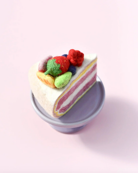 Felt Fresh Fruit Torte Slice