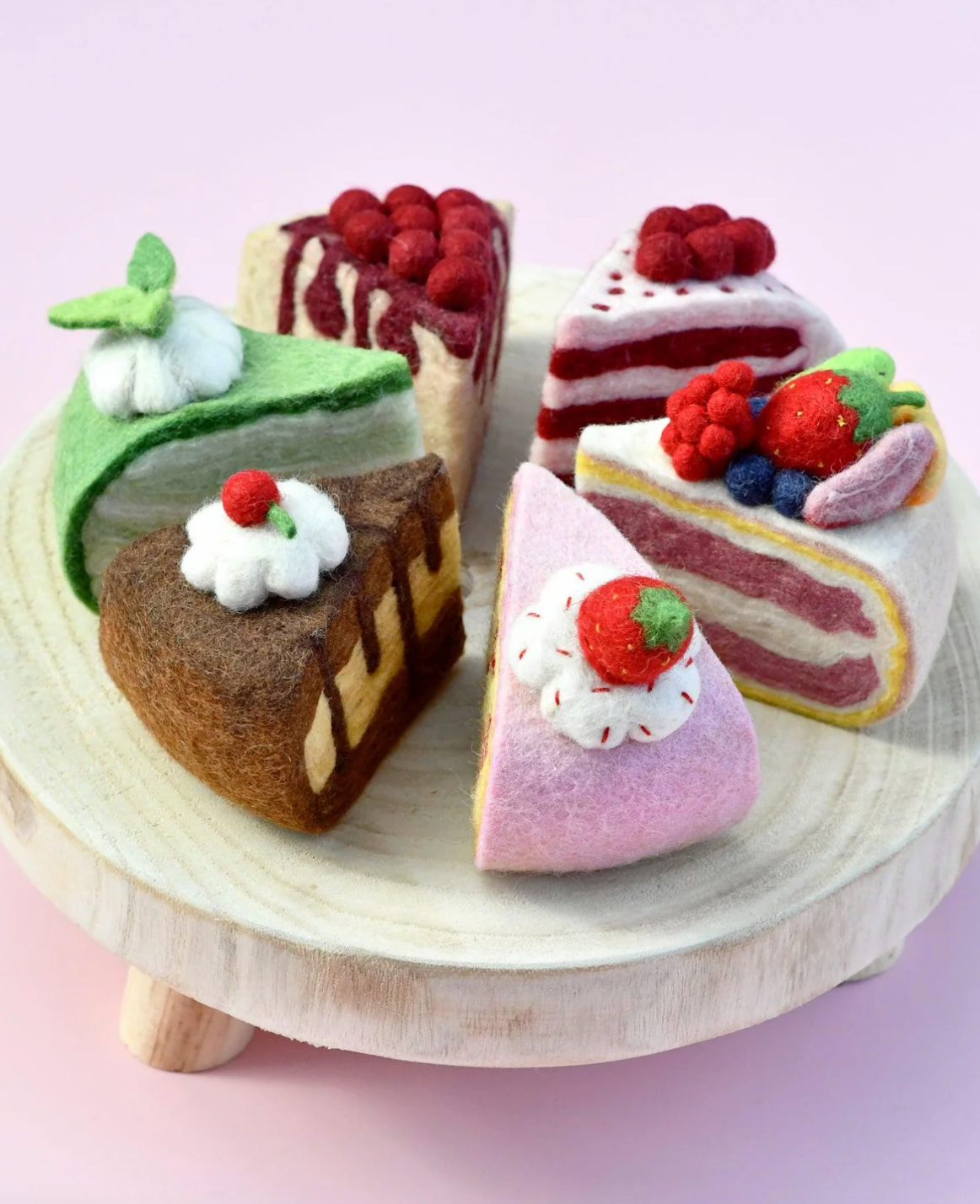 Felt Fresh Fruit Torte Slice