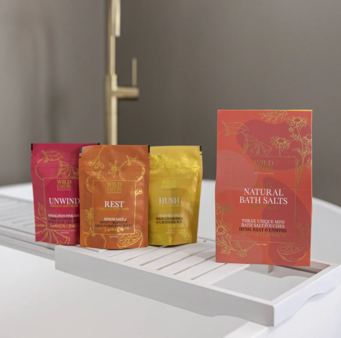 Peaceful Natural Bath Salts - Three Pack