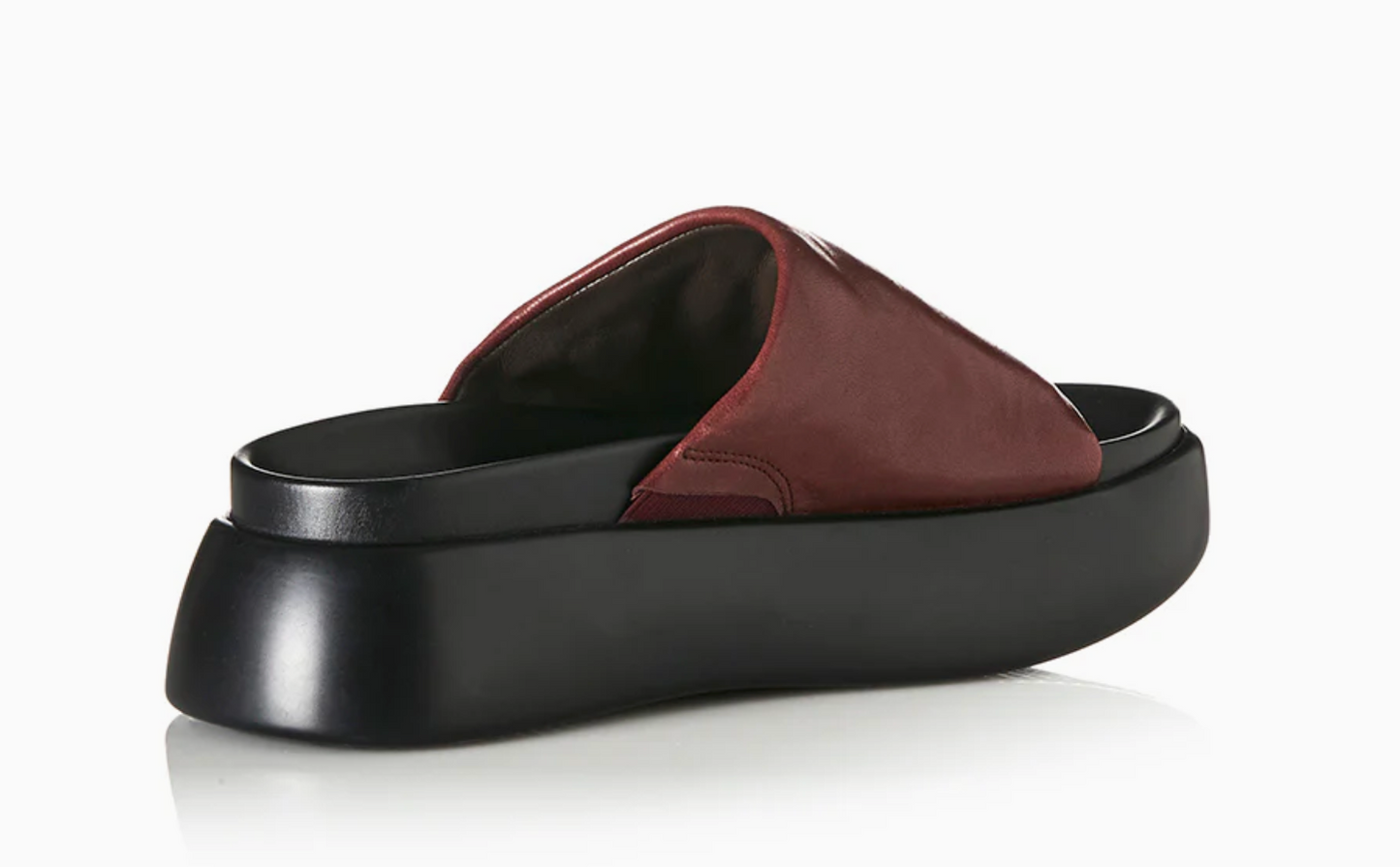 Cutler - Burgundy Leather Slide