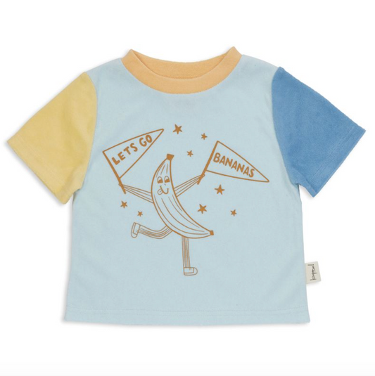 Two Tone Terry Boxy Tee - Various Sizes