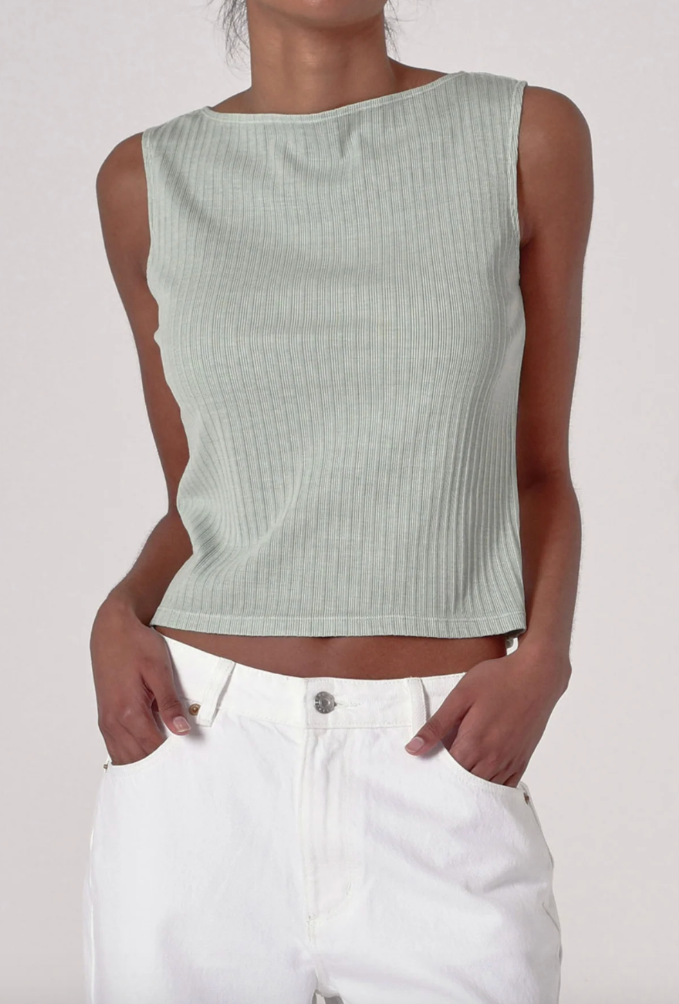 Shell Tank Rib - Mist