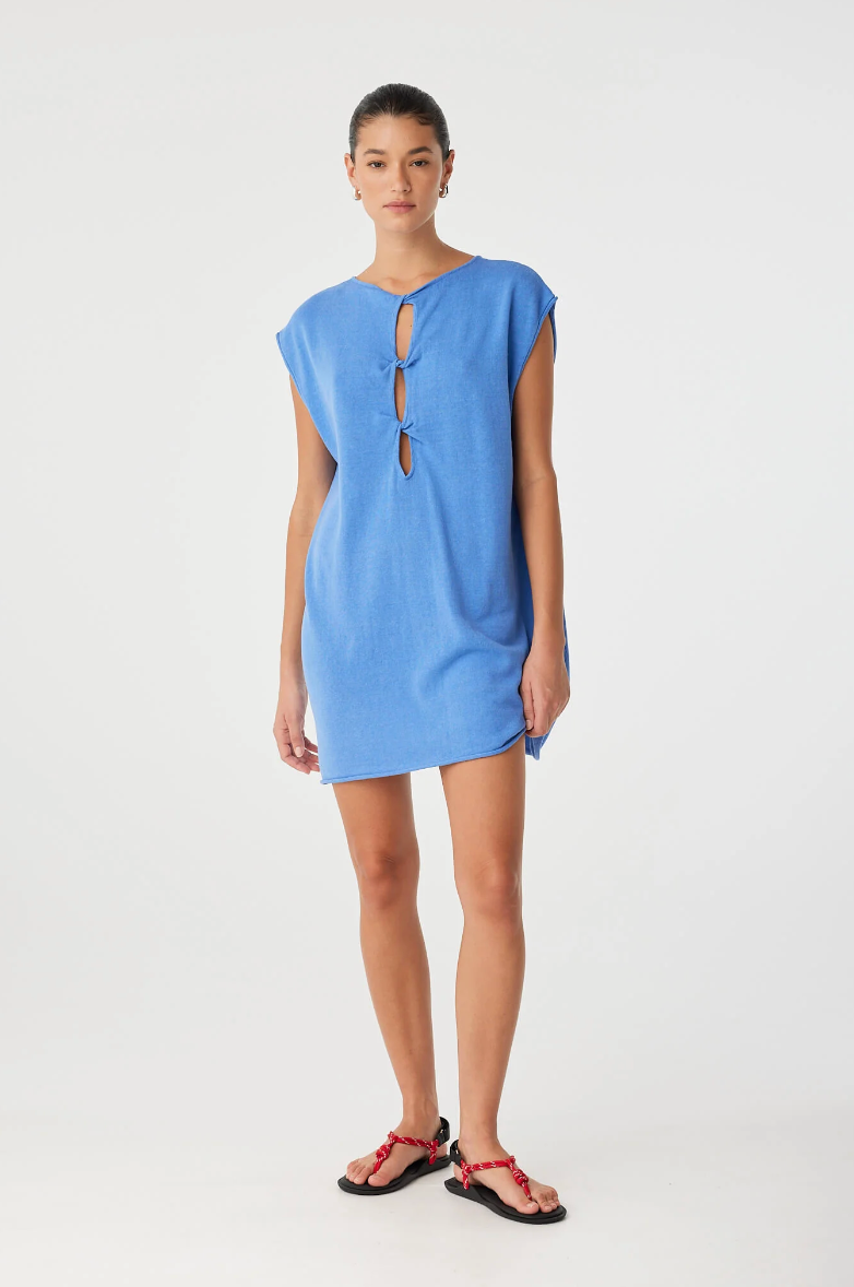 Pala Mini Dress - Pacific Blue