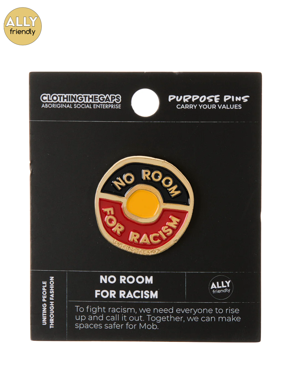 No Room For Racism Pin